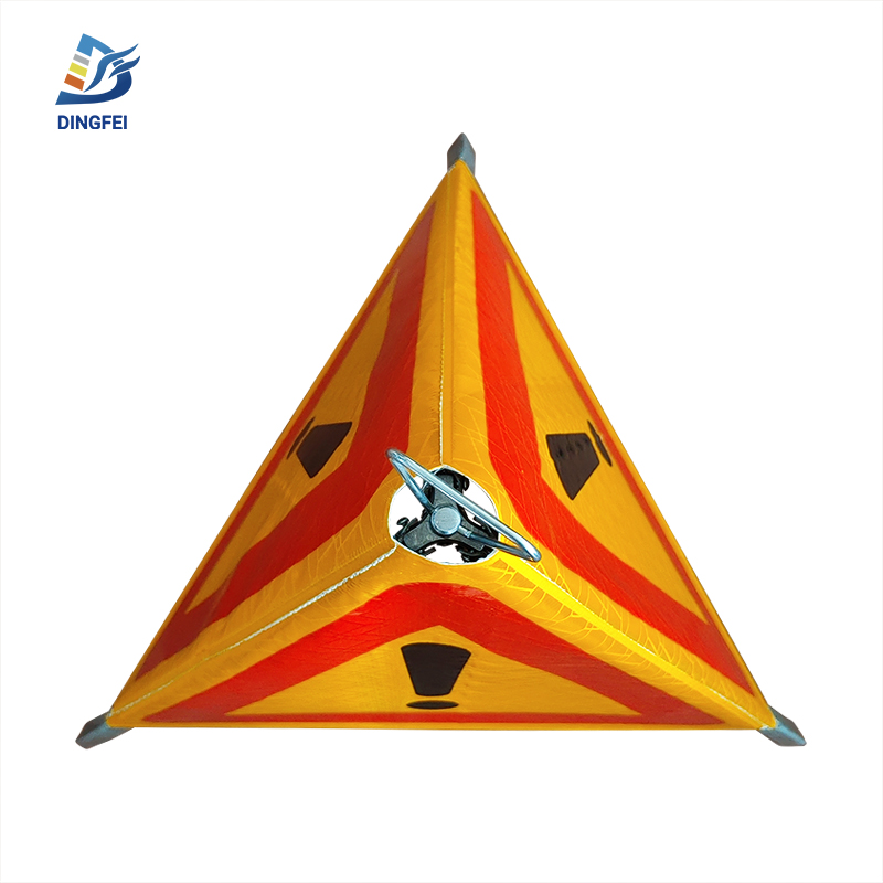 Warning Signal Reflective Tripod Folding Warning Sign - 